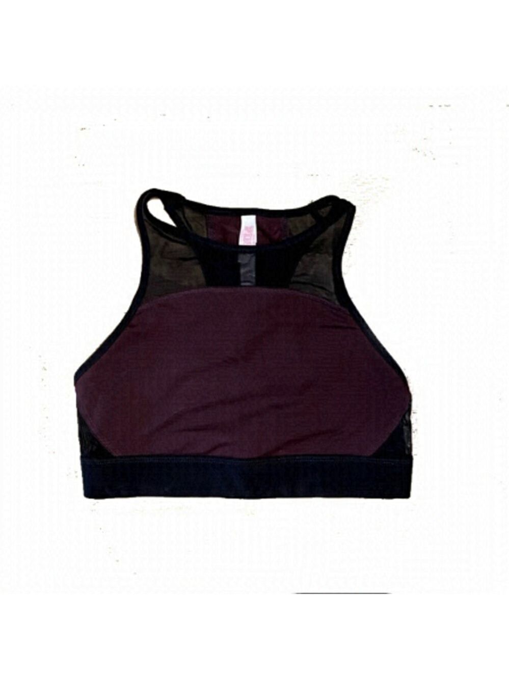 PINK Victoria's Secret Burgundy Sports Bra Size Small